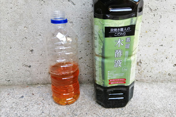 カメムシ対策に木酢液で忌避剤を自作　ペットボトル